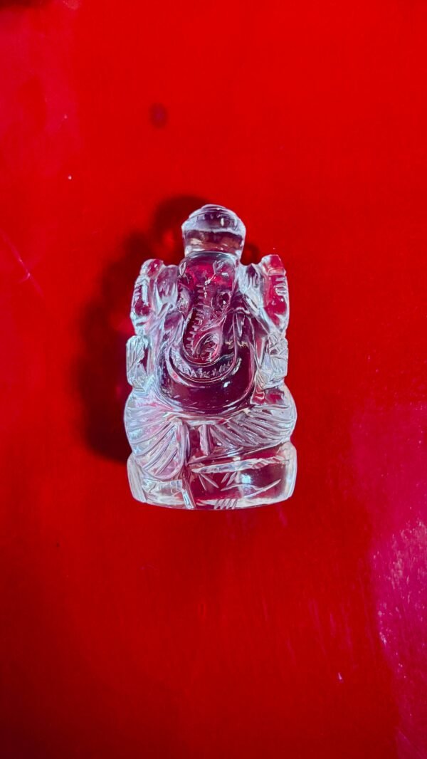 Sphatik Ganesha / Lord Ganesha Idol In Quart Crystal